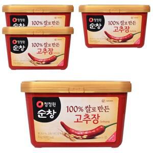 [청정원] 대상 청정원 순창 100% 쌀로 만든 고추장 3kg 4개 (12kg)
