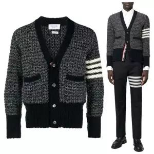 톰브라운 클레식 모헤어 울 가디건 MKC510A Y1506 415