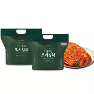 피코크 조선호텔 포기김치 4kg 2팩 총 8kg