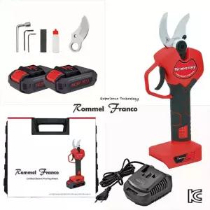 롬멜프랑코 21V 더모아 더 크레이지 충전식 무선 전동 전지가위_배터리 x 2