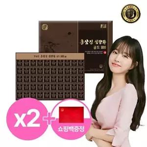 [한삼인][농협홍삼]한삼인 홍삼진 침향환 골드 100환X2세트+쇼핑백