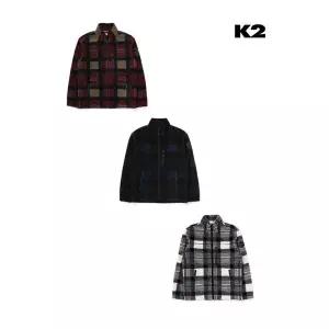 갤러리아 K2 남성 비숑BICHON 체크 플리스 ECO KMU23160