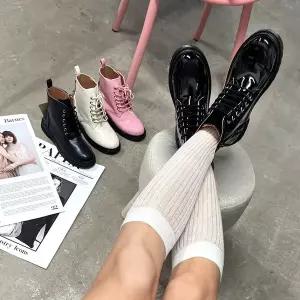 아동워커 레이스업 남아 여아 키즈 초등 스쿨 통굽 부츠