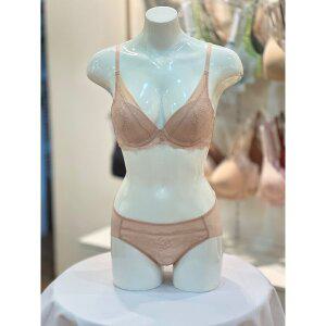 [파주점][트라이엄프]트라이엄프 여성 와이어 레이스망브라팬티 세트 TDWBRRR 75BE