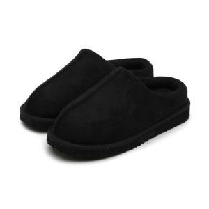 낫소 웰튼 스웨이드 방한 슬리퍼_블랙