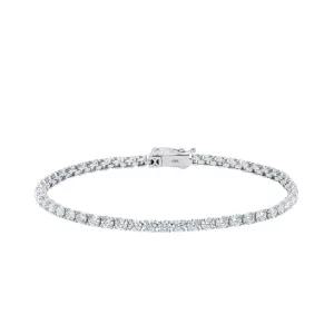 [한국금다이아몬드] 14K 1부 랩 다이아 테니스 팔찌 17cm 랩그로운 다이아몬드