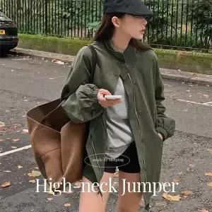 핫핑 [고퀄리티][MADE] 켄즈비 오버핏 하이넥 코튼 야상 점퍼