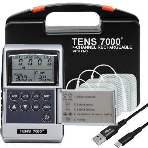 TENS 7000 충전식 Tens Unit 근육 자극기