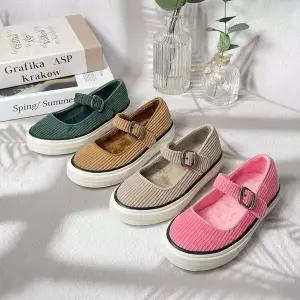 코듀로이 털슬립온 털운동화 털신 골덴 여아 퍼스니커즈