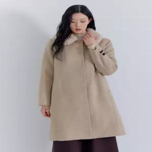 [지센][지센] [셀렉션라인] 여성 [프리미엄] 밍크카라 핸드메이드 코트 LFLCNB01_LB