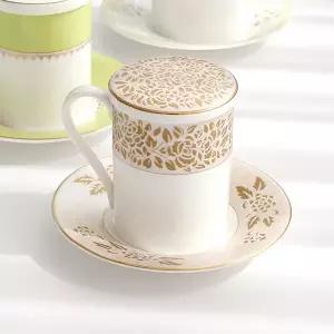 [대구백화점] [한국도자기]본차이나 궁 1인 뚜껑받침머그 (3P)