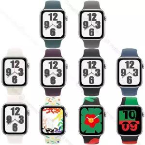 Apple Watch SE 2세대 GPS + Cellular 44mm 실버 알루미늄 케이스/(스포츠 밴드 색상 선택 가능)