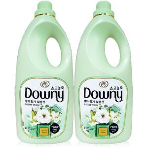 다우니 생화 향기 컬렉션 프리지아 앤 페어 본품 2L 2개