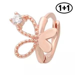 14K 골드핀 피아 나비 링 피어싱 1+1