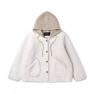 [애드호크]여성 후드 디테쳐블 양털 뽀글이 플리스 재킷 HZBUJ61_CA