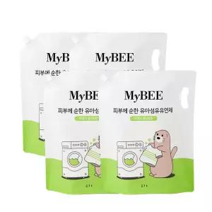 초핫딜 마이비 피부에순한 유아섬유유연제 리필(2.1L) 4팩 프레시올리브