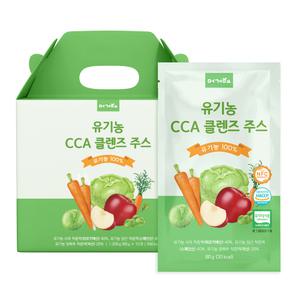 머거요 유기농 CCA 클렌즈 주스 1박스 80ml x 15포 사과 당근 양배추 즙 까주스