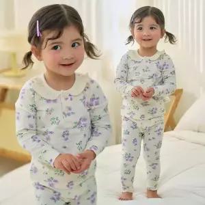 아일라 싱글스판내의 유아 아기 내복 잠옷 실내복