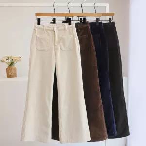 [잇수다] 미로코 포켓 밍크 기모 골덴 코듀로이 와이드 팬츠