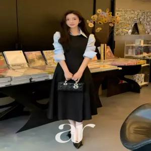 (MADE/기모추가/미니롱) 젬마 2기장 민소매 플레어 원피스 op15033