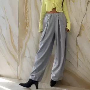 여자 핀턱 아메카지 조거팬츠 스트링 바지