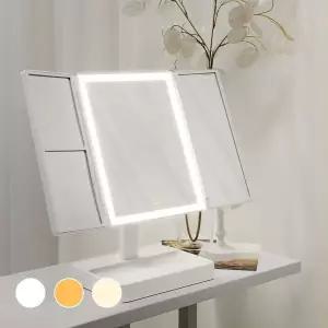 LED 조명 3면 탁상 화장 거울 LUAZ-AC12 WAD5249