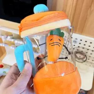 당기면 회전하는 재밌는 당근믹서 키링인형 킹받는선물