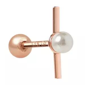 펄스틱 14K 골드필드핀 진주 스틱 로즈골드 피어싱