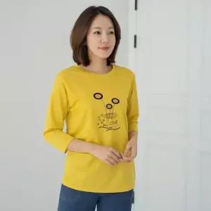 엄마옷 마담4060 리버라운드인견티셔츠-QD000131-