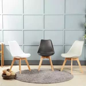 이지심플 에펠의자 원목고급형 3color 인테리어 식탁 컴퓨터 화장대 사무실 거실 학생의자 스툴