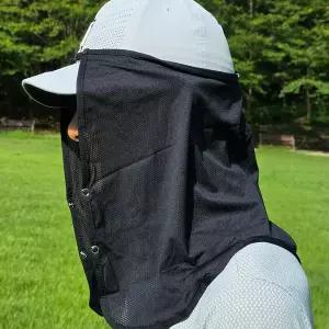 (국산) 사이즈조절형 얼굴햇빛가리개 캡 선가드 GS-H2 (1개)-후드 두건 페이스쿨가드 안전모 햇빛가리개 선바이저