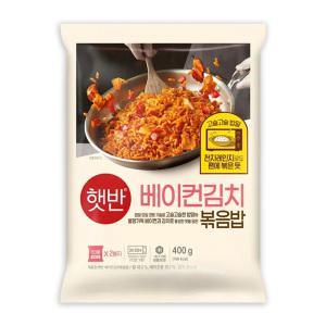 [냉동] CJ 햇반 쿡반 베이컨김치볶음밥 400g x 2개