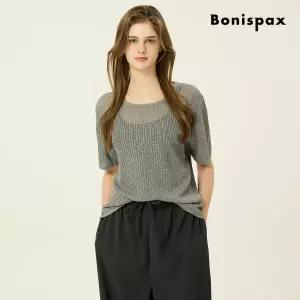 [롯데백화점]보니스팍스 베이직 시스루 반팔 니트 (XP5KP002M0)