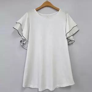 [하프클럽/] 프릴날개오버로크티셔츠 HGU416M505 빅사이즈