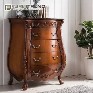 [퍼니트랜드] 로라 럭셔리 웨이브 5단서랍장 앤틱수납장