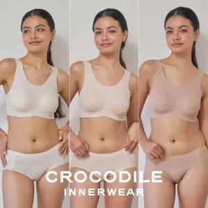 [크로커다일] 소프트핏 쉘론 U넥 패드일체형 브라+팬티 6종세트 CDW5M010203_T