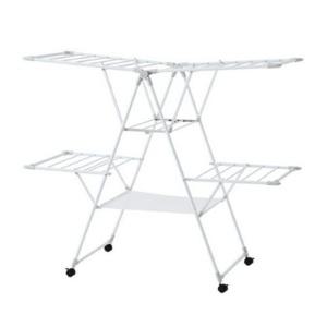 한샘 이동식 두꺼운 이불 건조 양날개 건조대_플러스 메쉬형 4인 가족 빨래