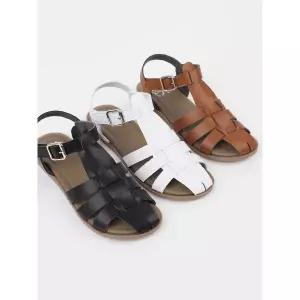 [하프클럽/]피셔맨 여성 플랫샌들 1cm