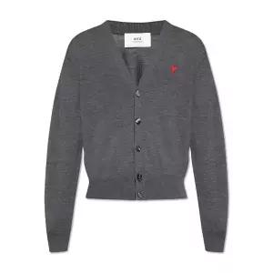 [명품] 하트 로고 울 가디건 그레이 HKC111 KN0025 055