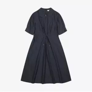 [베스띠벨리]허리스트링반집업카라원피스  BKOAF2553BK