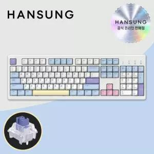 한성 TFG Cloud CF 동그리 코튼캔디 저소음 딥블루 뽀송 키보드