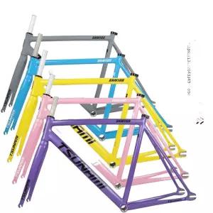 쓰나미 프레임 SNM100 불꽃레드 픽시 검정 알루미늄 레터링