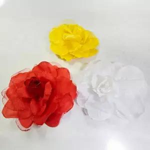 꽃핀 꽃 집게핀 플라워 하와이 집게핀 코사지 대형 장식