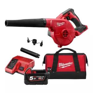 밀워키 M18 BBL-501B 충전 송풍기 가방포함 18V 5.0Ah 배터리 1개 세트