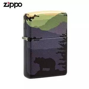 ZIPPO 라이터 프린팅 540 컬러프린트 49482 Bear Landscape Design 오일+심지+부싯돌 3종세트 포함