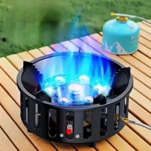 캠핑 분리형 강염 버너 21000W 고화력 감성 휴대용 가스 파워 스토브 그리들 이소