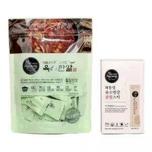 해통령 육수명장 분말스틱 + 육수한알 칼칼한맛 총 180g 세트 4g 45개입 깊은육수맛