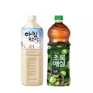 [6+6] 아침햇살 1.5L 6입 + 초록매실제로 1.5L 6입