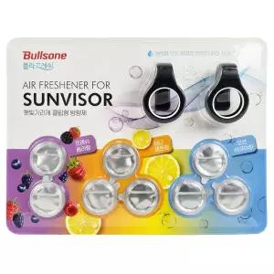 불스원 선바이저 방향제 클립형 폴라프레쉬 교체용 리필 8입 세트 gx