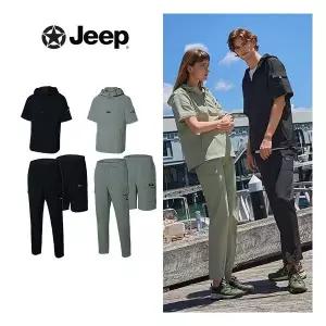 JEEP 25SS 남성 시어서커 여름셋업 3종 (반팔아노락+롱팬츠+숏팬츠)